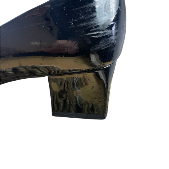 Ellen Tracy Bastion Black 2" Block Heel with Animal Print Accent, Size 7 1/2 - Picture 9 of 9